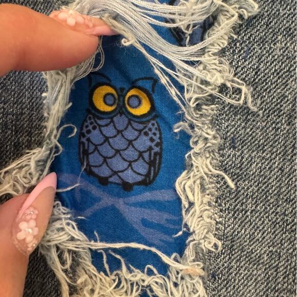 Vintage Y2K Bebe Kayla Boot Cut Jeans Rhinestone Logo on Seat Size 28 Modified - Picture 6 of 15